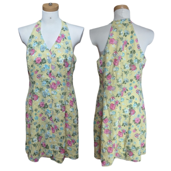 The Limited Dresses & Skirts - Vintage Cottage Core Yellow Floral Dress